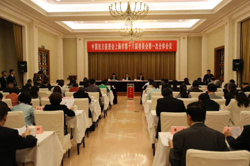 民进上海市第十六届委员会第一次全体会议举行